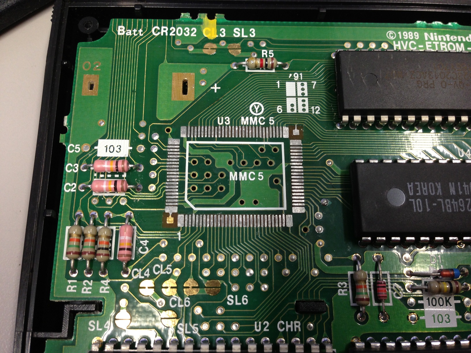 ETROM Board Beneath MMC5 Chip.jpg