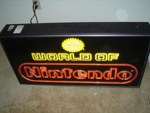 My Nintendo Neon sign I got at a pawn shop