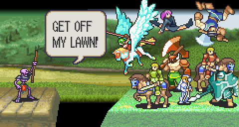 Get off my lawn!