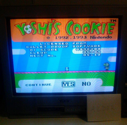 Yoshi's Cookie: 98,400